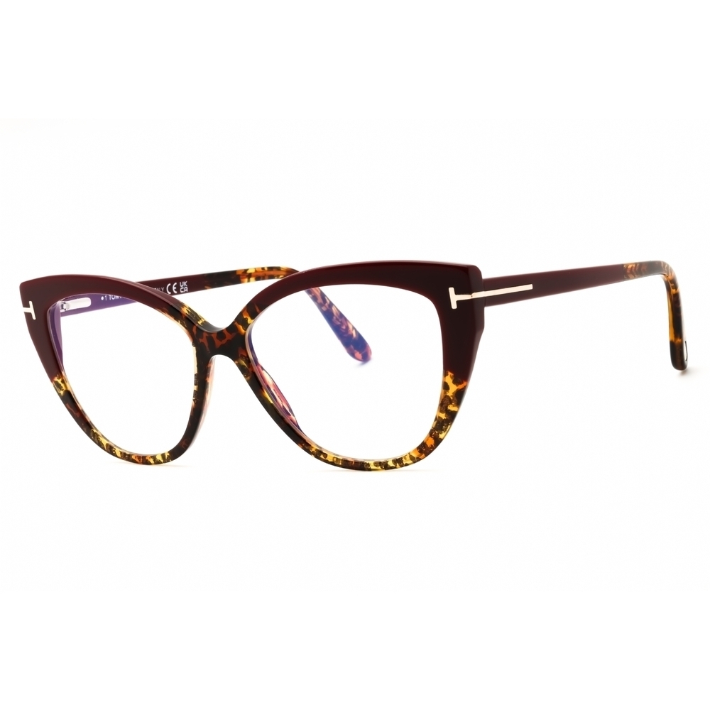 NWT Tom Ford FT5673 Havana Cat Eye 54mm Eyeglasses